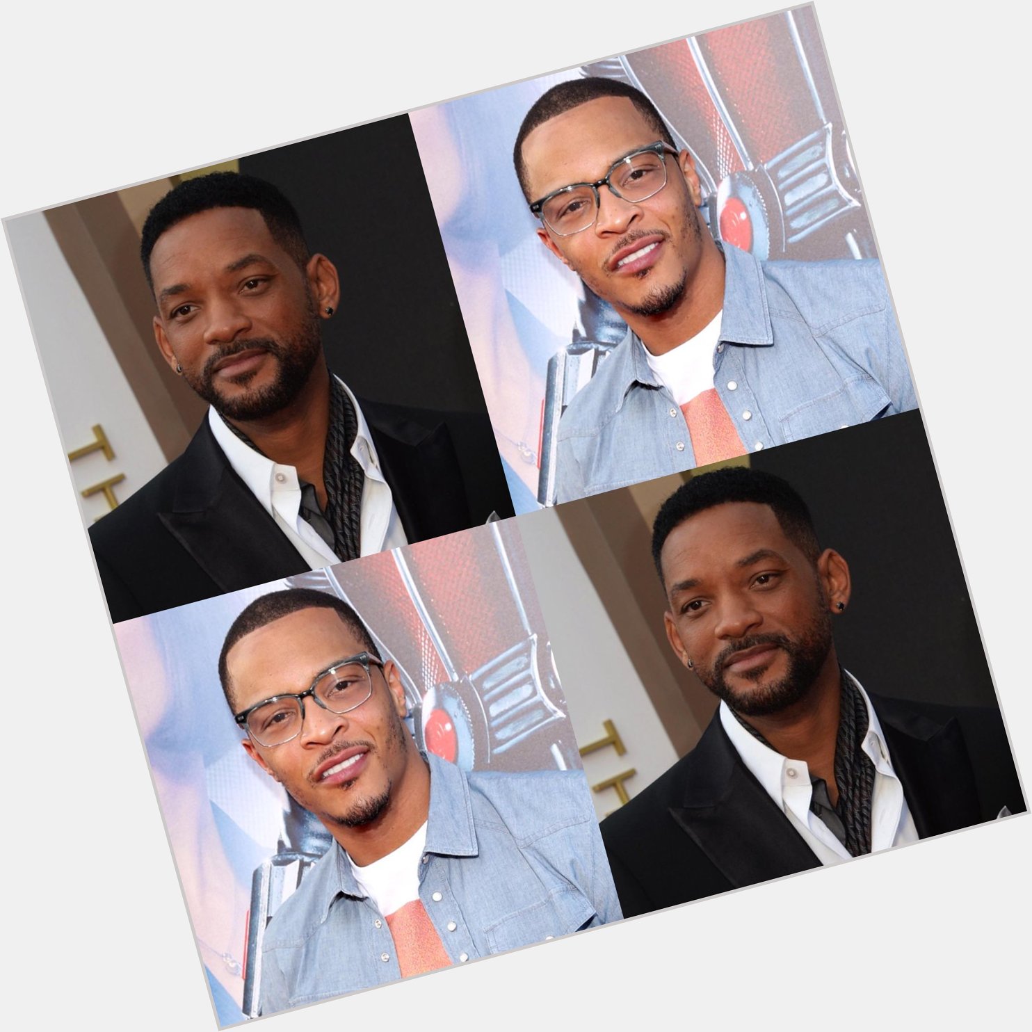 Both are great actors. Both are great rappers. Both have birthdays today! Happy Birthday to T.I. and Will Smith!  