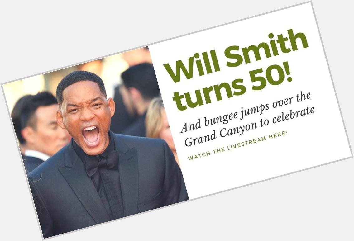 Happy Birthday, Will Smith! Be safe up there!  