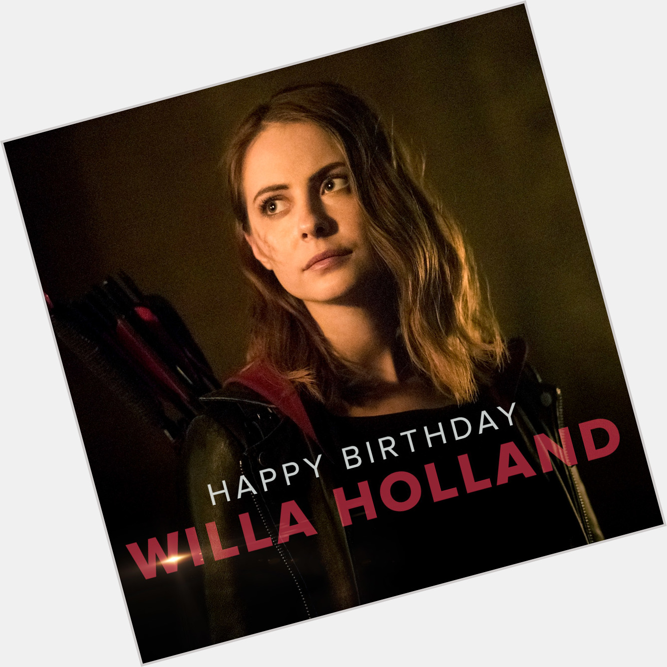 Happy birthday speedy aka Willa Holland  