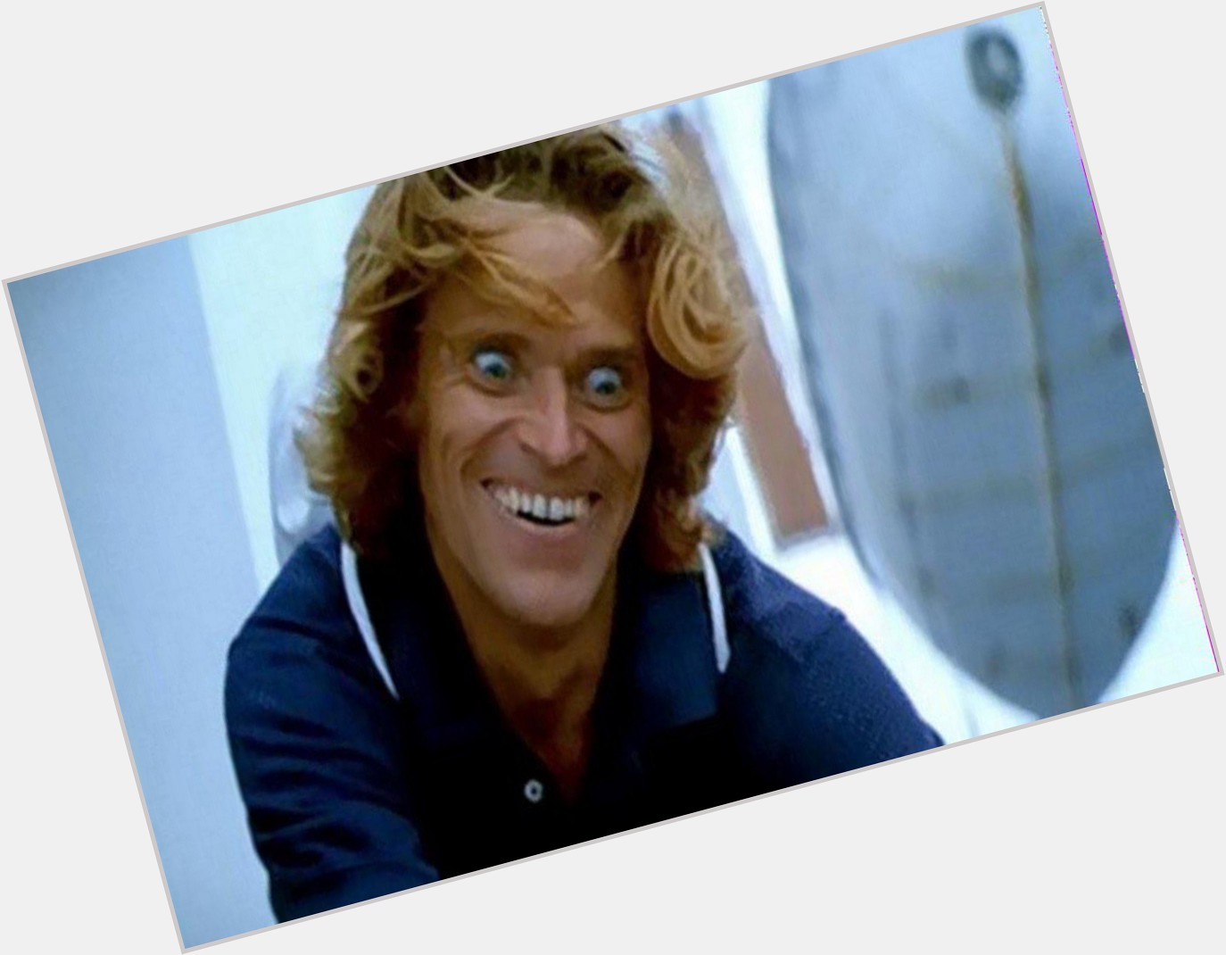 Its Willem Dafoe\s birthday...and look at how happy he is. Just look. Look right into his eyes.... 