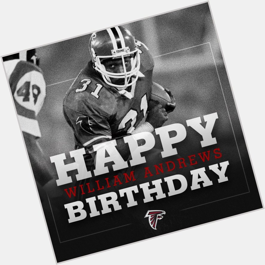 Happy birthday to Falcons Ring of Honor running back William Andrews! 