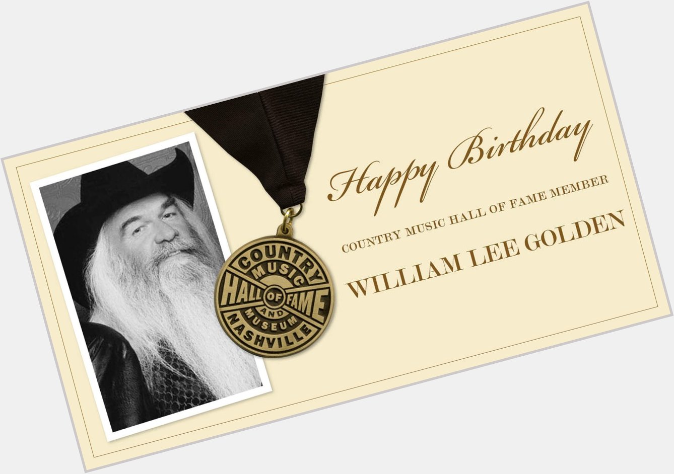 Help us wish Country Music Hall of Fame and member William Lee Golden a very Happy Birthday! 