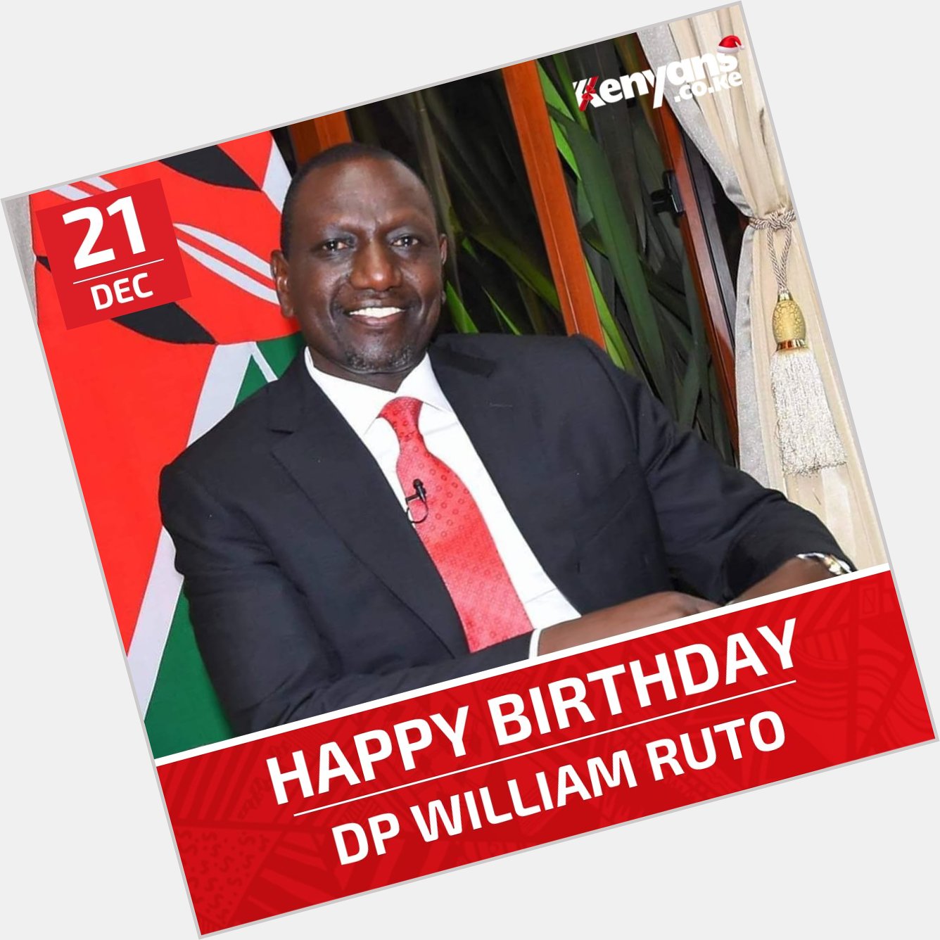 Happy Birthday your excellency Dr. William Ruto. 