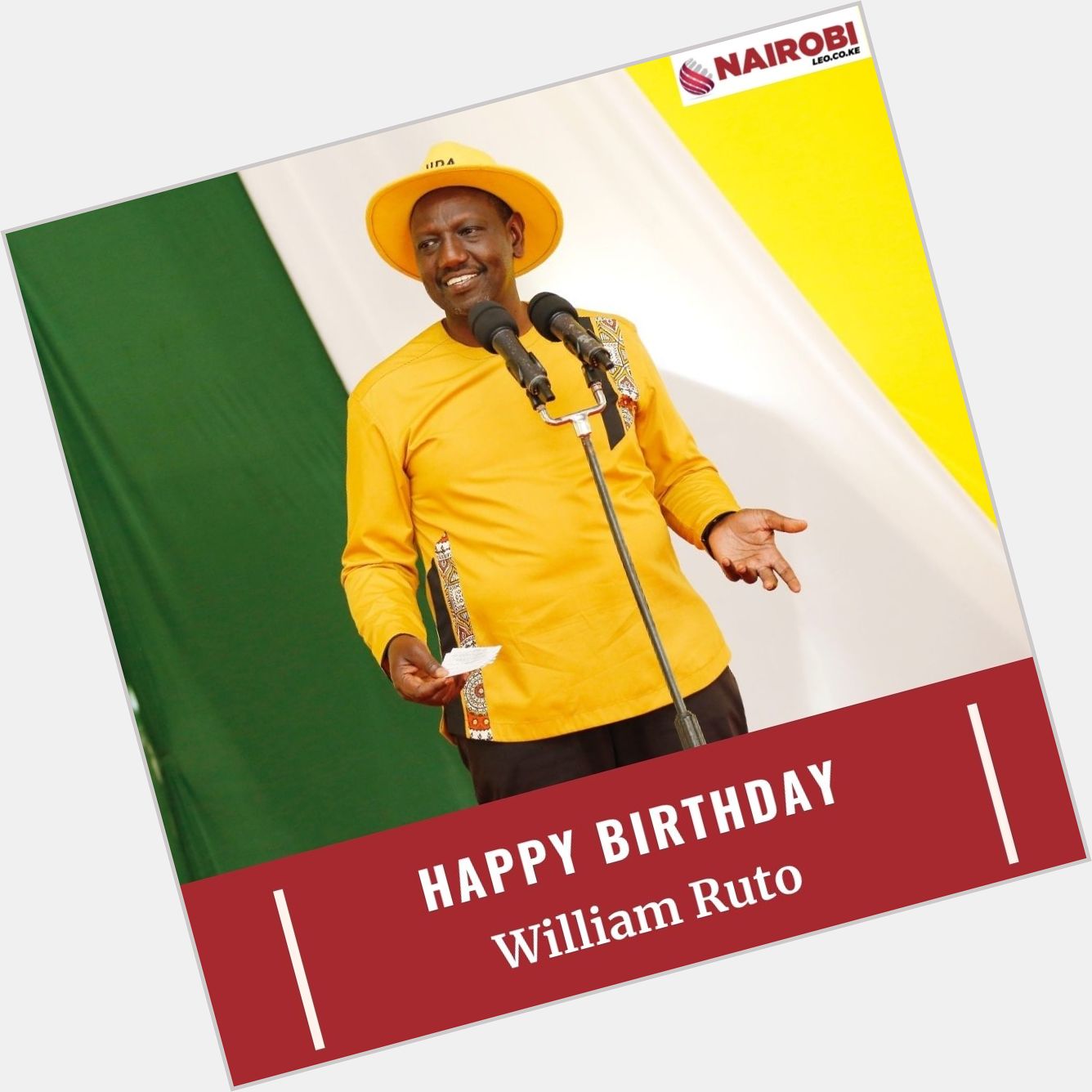 Happy Birthday to DP William Ruto 