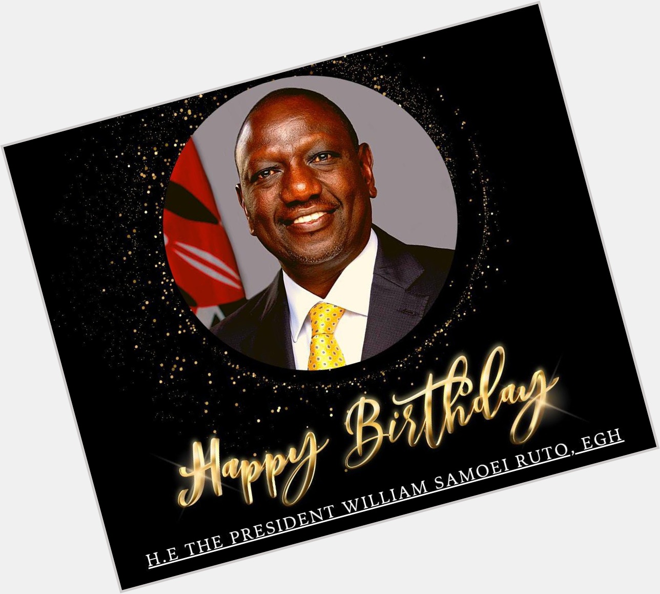Happy Birthday president William Ruto. Good health and Gods grace to lead this wonderful nation 