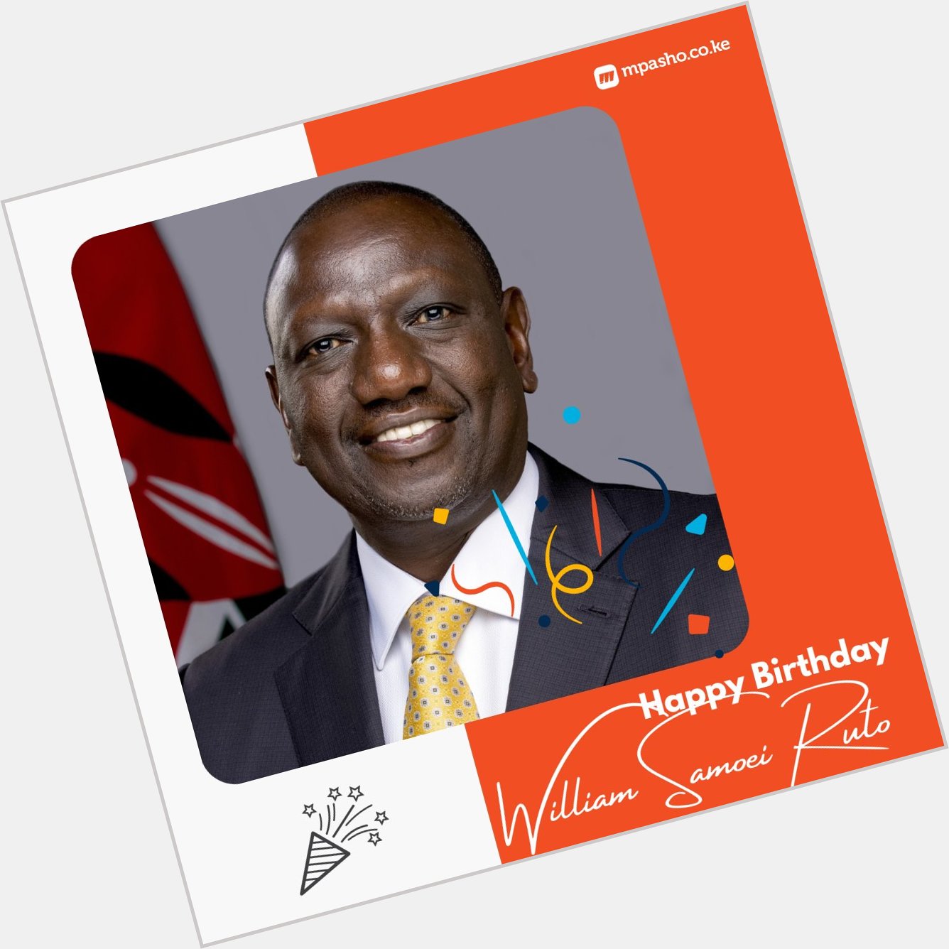 Happy birthday and best wishes to our President William Ruto.  God bless you, God bless Kenya   