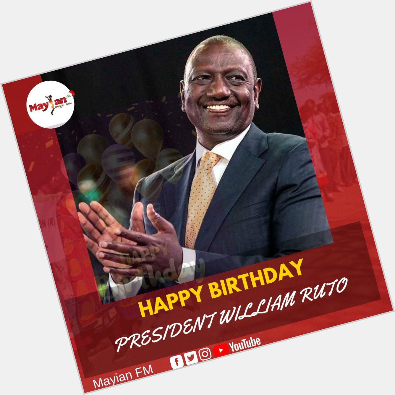 Happy birthday, President William Ruto. 