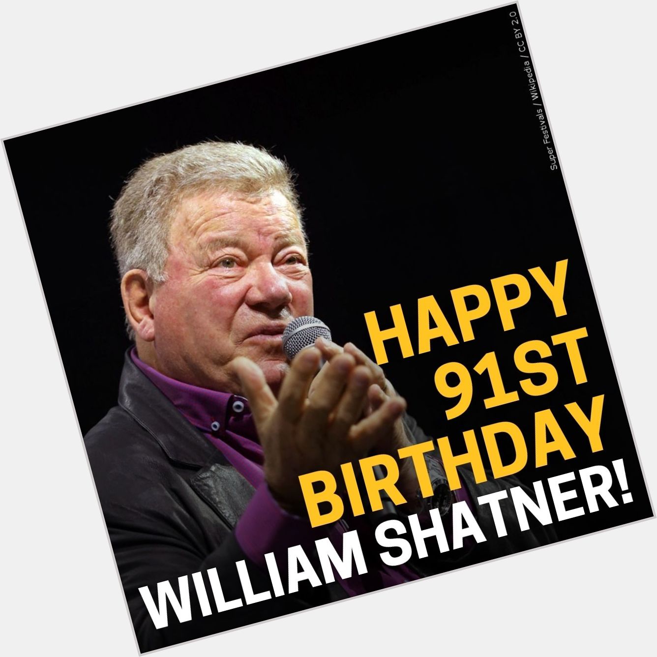 Happy 91st Birthday William Shatner! He is best known for playing Captain Kirk in \"Star Trek\". 