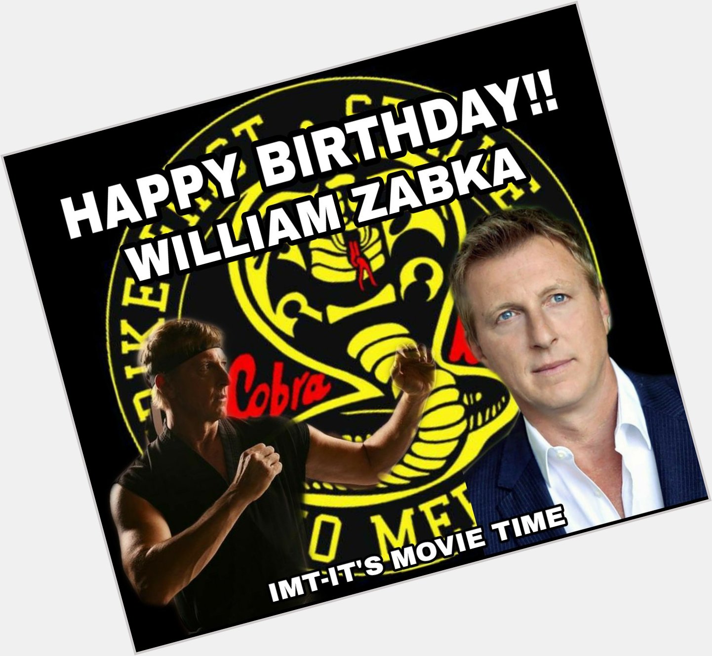 Happy Birthday to William Zabka! He is celebrating 55 years. 