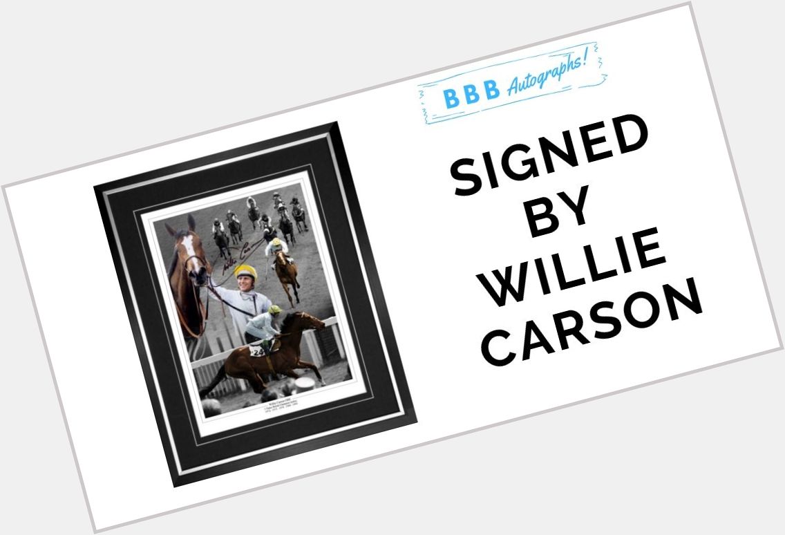 Happy Birthday Carson 77 today Signed picture available here:  