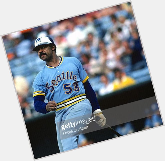 Willie Horton reppin the beautiful Mariners unis Happy Birthday Horton!  