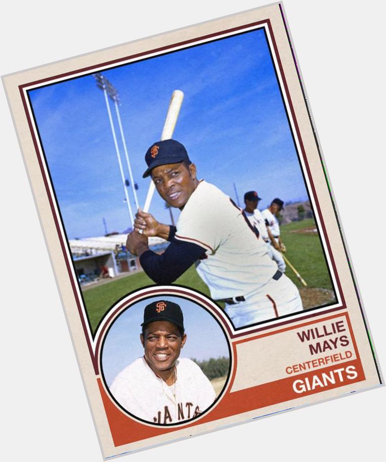Happy 84th birthday to Willie Mays. He was in my 1st group of favorite players (Aaron, Brock, Gibson, Clemente) 
