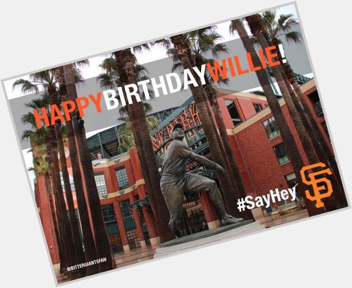 Happy Birthday, Willie Mays!  . 