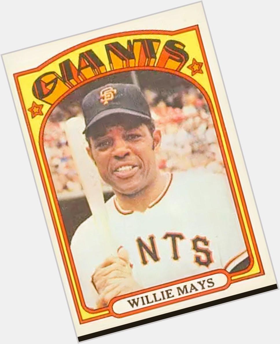 Happy 84th birthday to quite possibly the greatest baseball player of all time, Willie Mays 