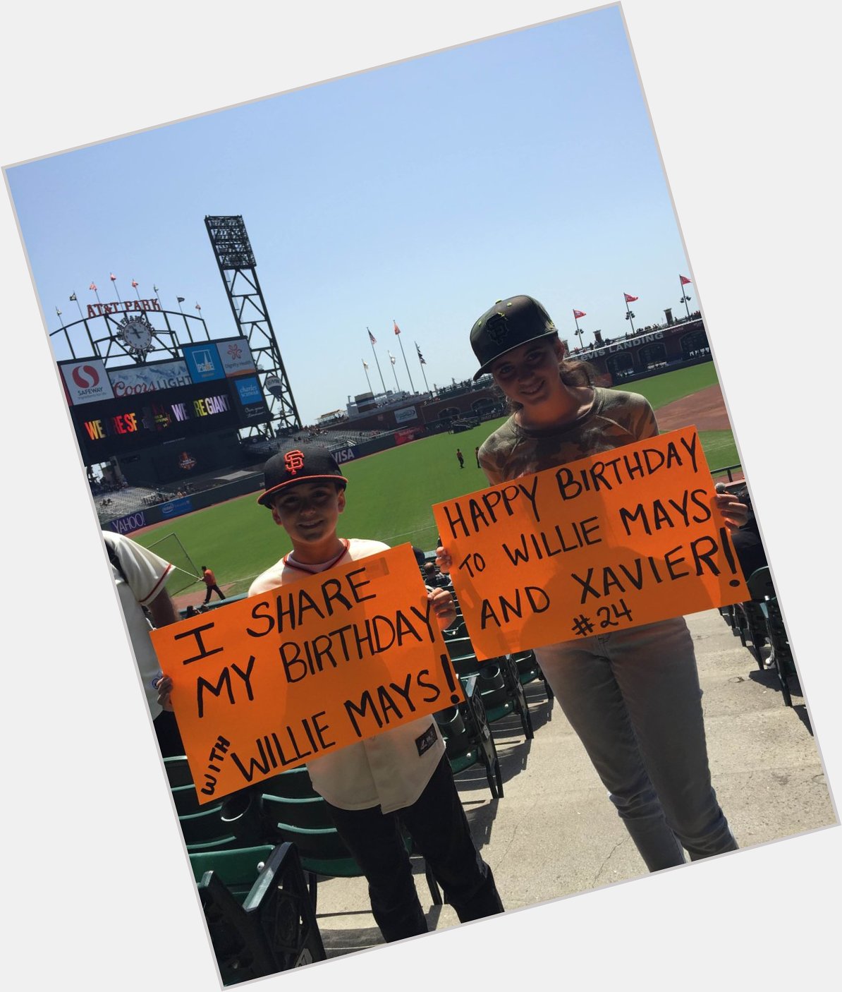 Willie Mays has fans of all ages.  Happy Birthday 