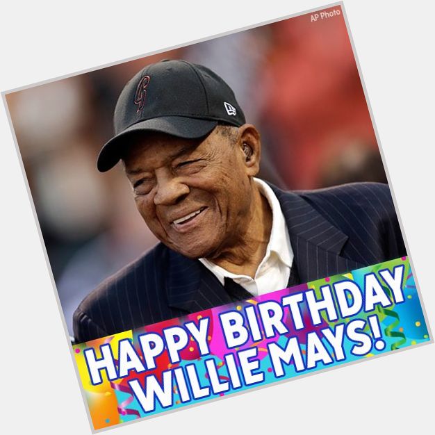 Happy Birthday to baseball legend Willie Mays! 