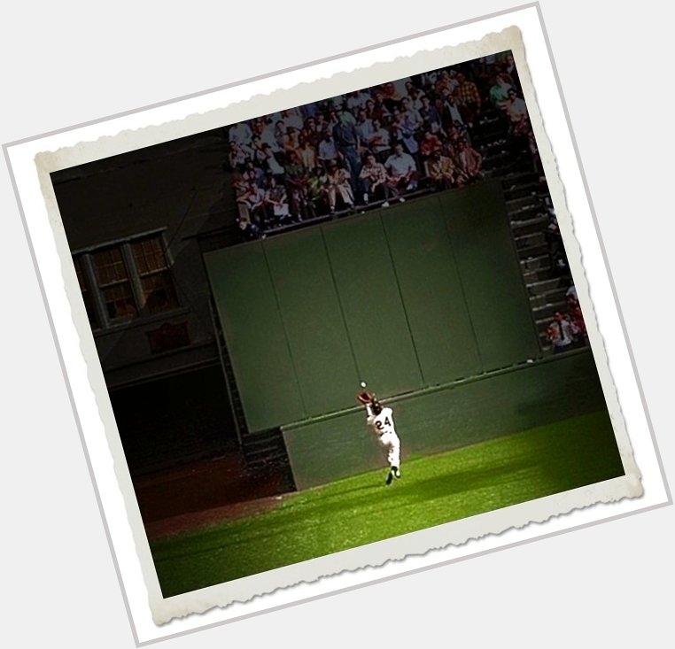 Willie Mays about to make \"The Catch\" (1954 World Series - Polo Grounds, NY)
~ Happy Birthday to \"The Say Hey Kid\"! 