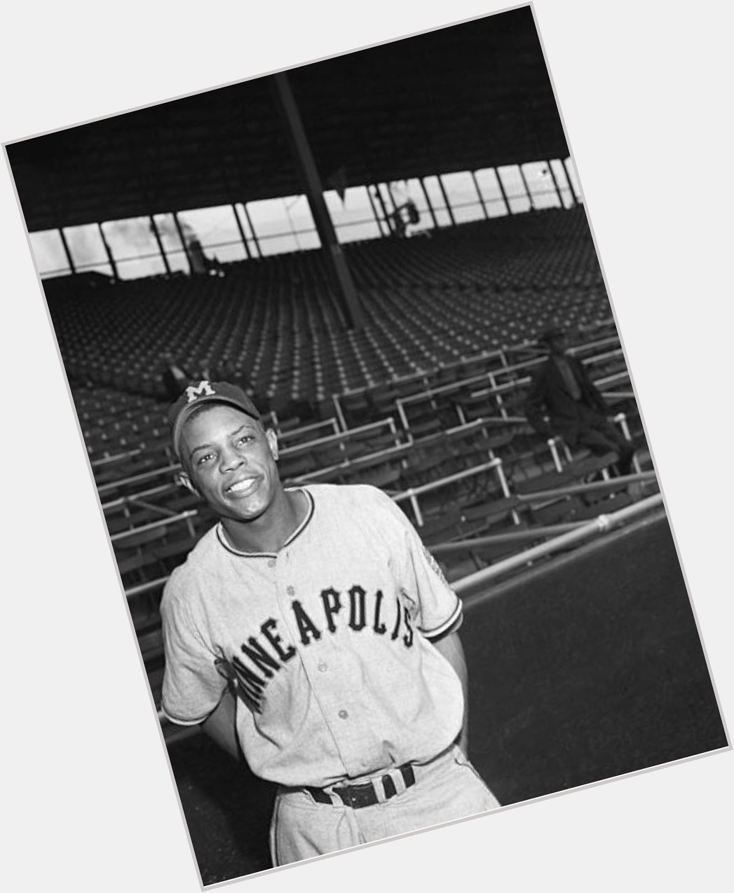 Happy 89th birthday to Willie Mays. Here he is pictured in 1951 before his call up to the New York Giants. 