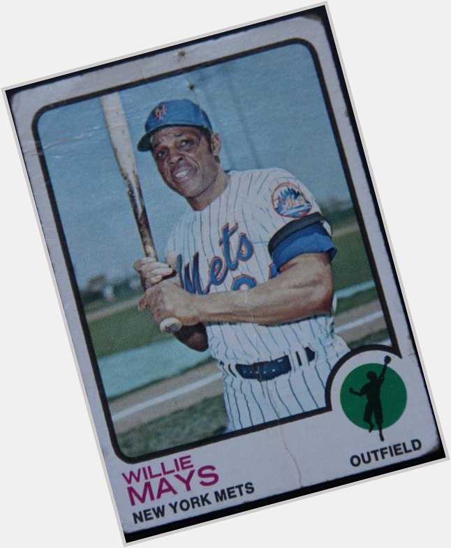 Happy birthday to the Say Hey Kid, Willie Mays. His very well used 73 card from my collection. 