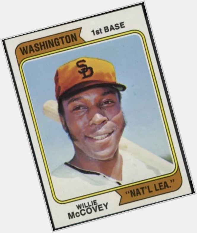 Happy 79th birthday to almost-Washington slugger Willie McCovey. Hall of Famer in baseball & Topps airbrushing. 