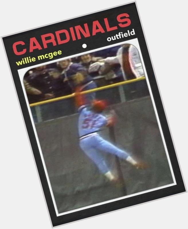 Happy 56th birthday to Willie McGee. This was the HR he stole from Gorman Thomas in the World Series. 
