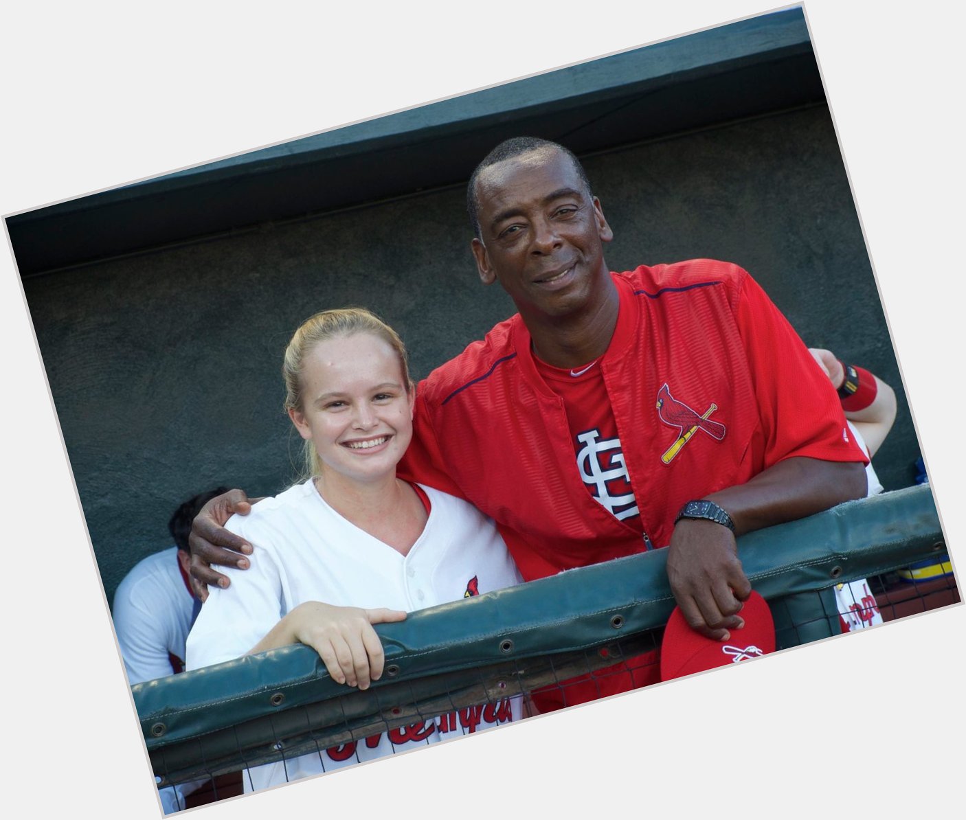 Happy birthday to Willie McGee, my second-favorite centerfielder. (Pictured here with my favorite.) 