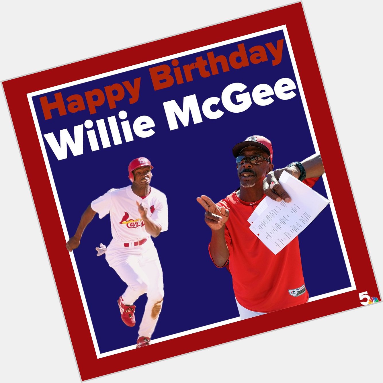 Happy 60th birthday to legend, Willie McGee!   