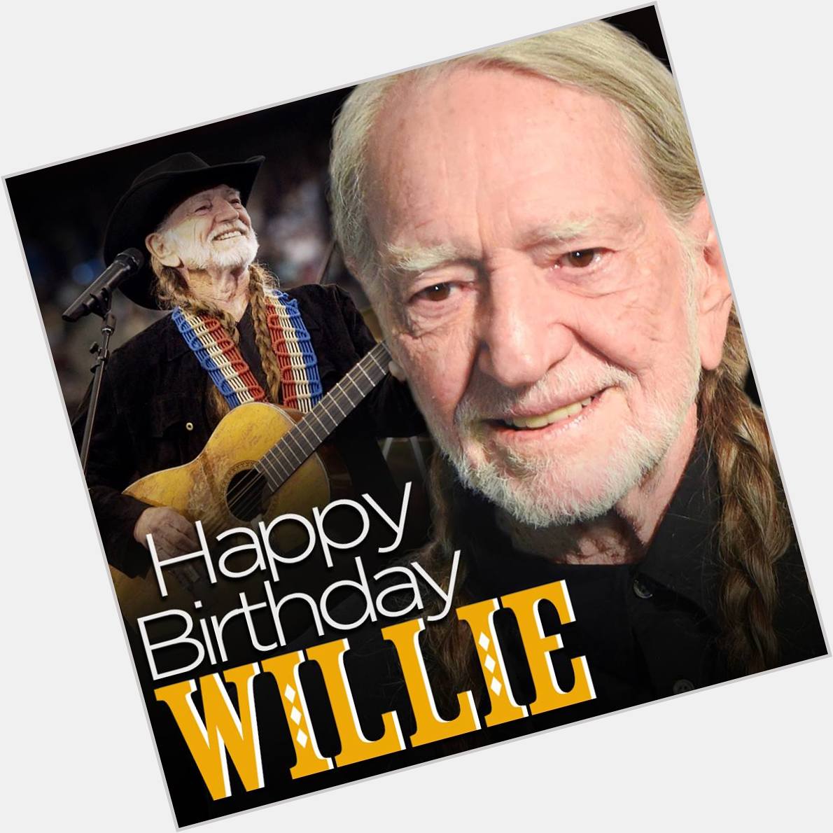 Happy 86th Birthday to country music legend Willie Nelson! 