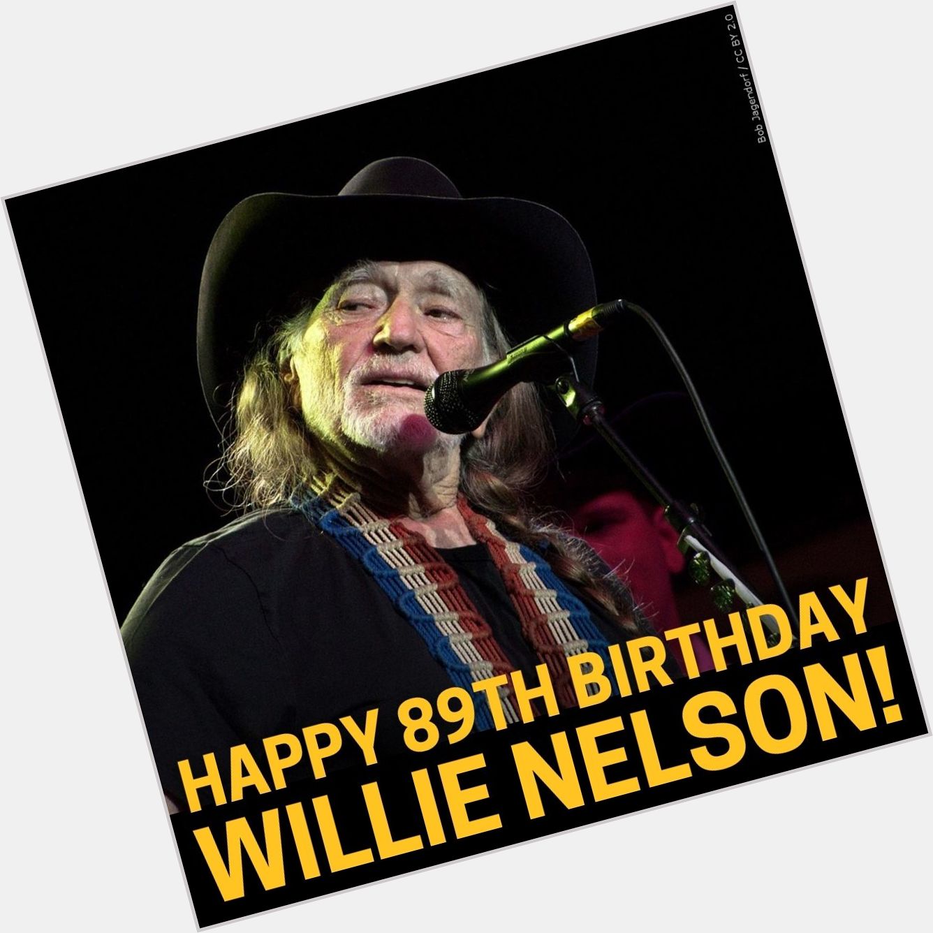 Giving a birthday shoutout to Willie Nelson!  Happy Birthday! 