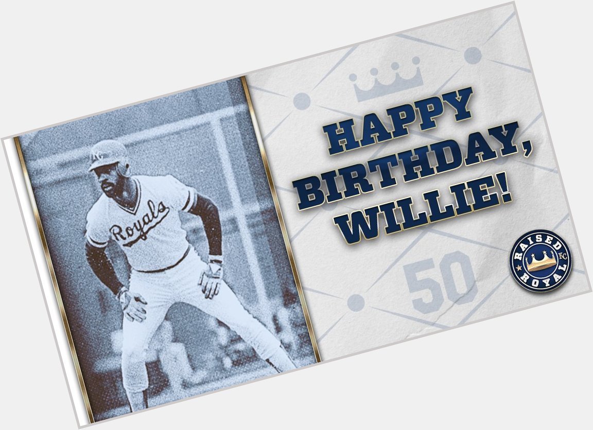 Happy Birthday to Royals legend, Willie Wilson! 