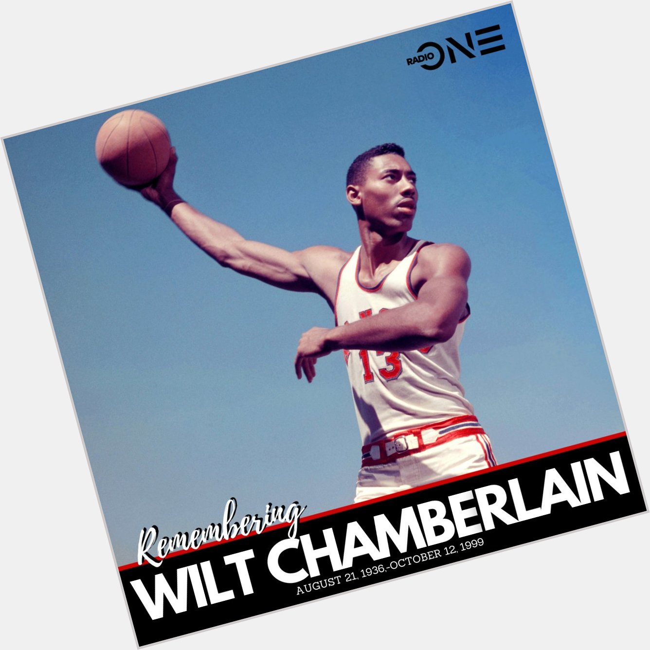 The legendary Wilt Chamberlain would have been 85 years old today. Happy Heavenly Birthday 
