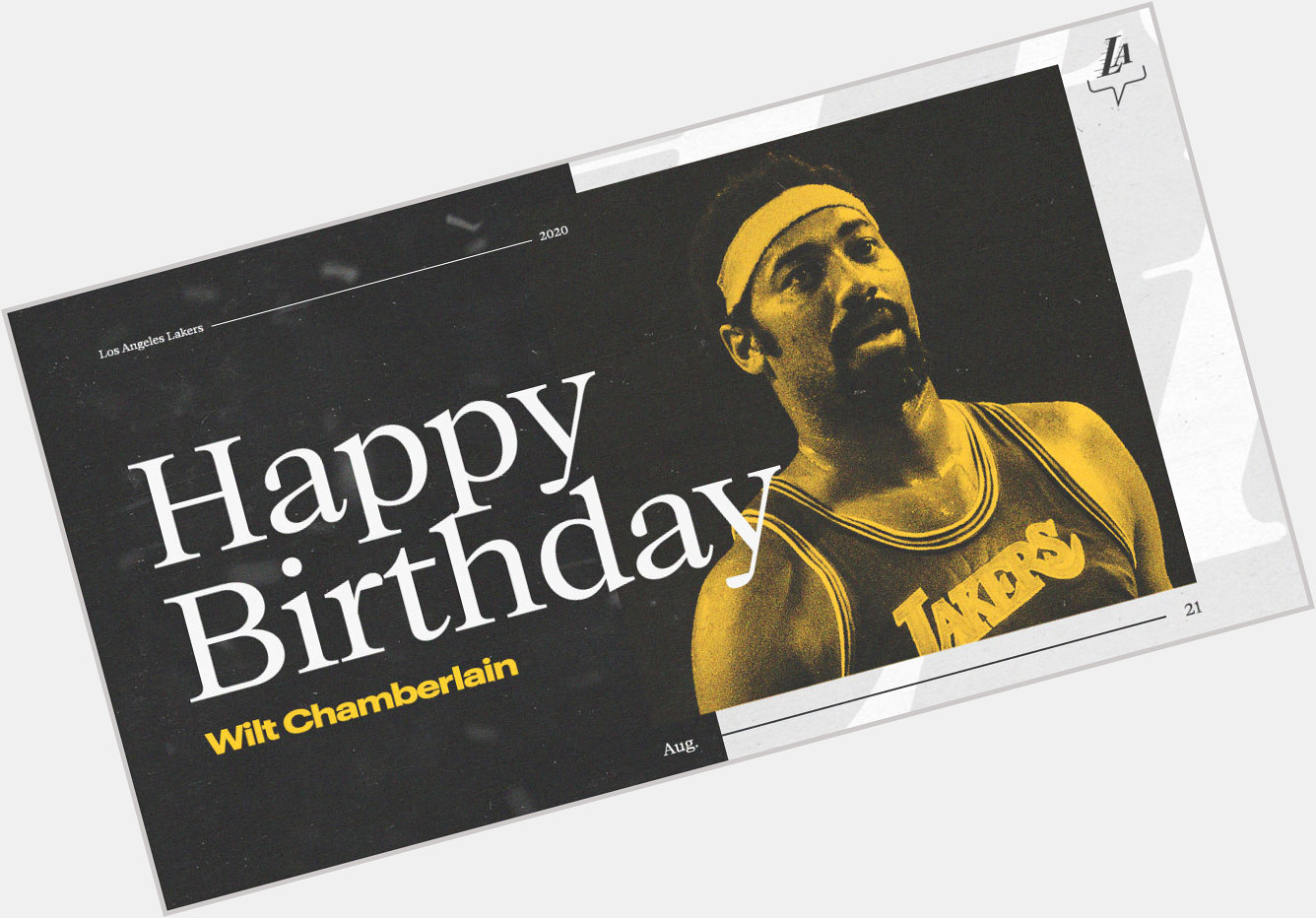 Happy birthday to the man, myth, and legend: Wilt Chamberlain  