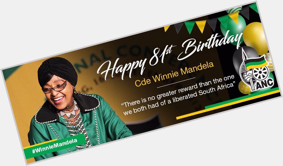 A social worker. An activist. A comrade. An Icon. Happy 81st Birthday to Cde Winnie Madikizela Mandela 