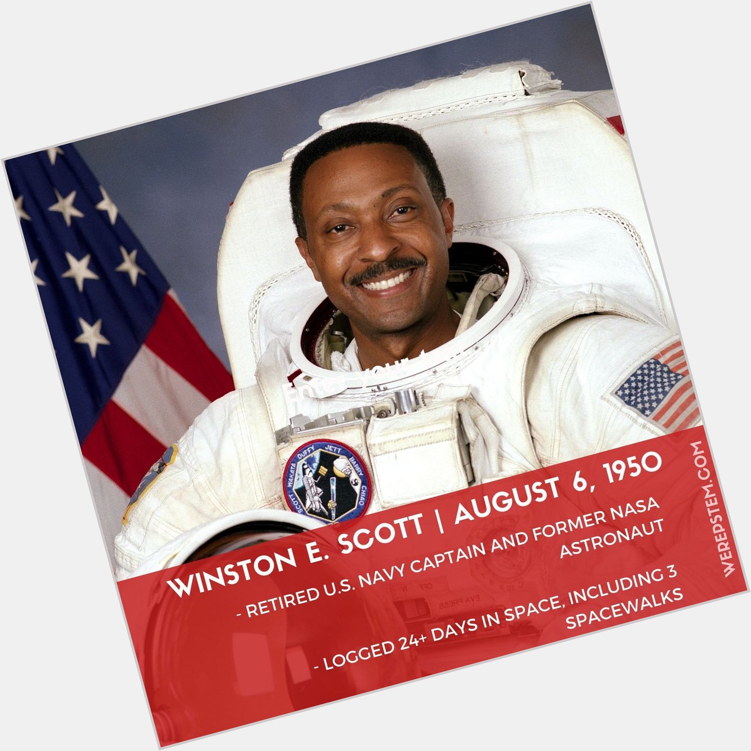 Happy birthday to retired U.S. Navy captain and NASA astronaut Winston Scott! 