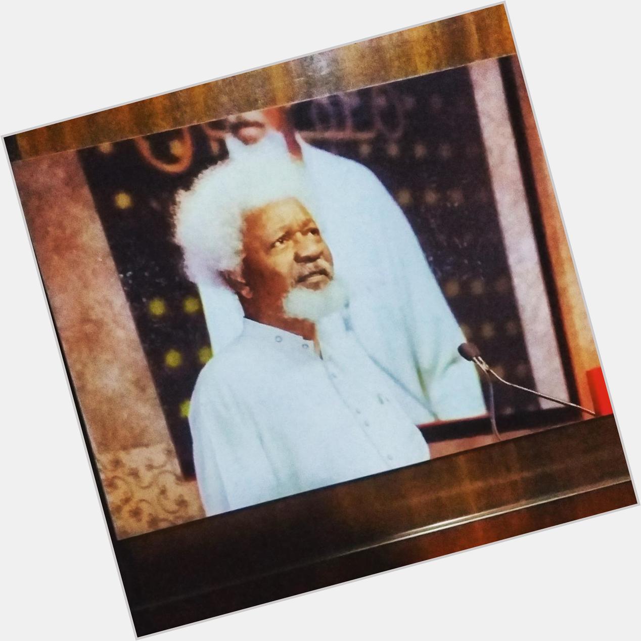 Happy 81st Birthday Professor Wole Soyinka. Our Wall of Fame won\t be complete without you... 