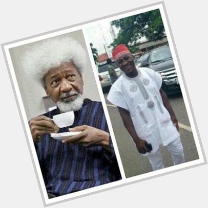 Happy to share d same birthday date with a global icon, Prof Wole Soyinka. Hbd 2 us.  