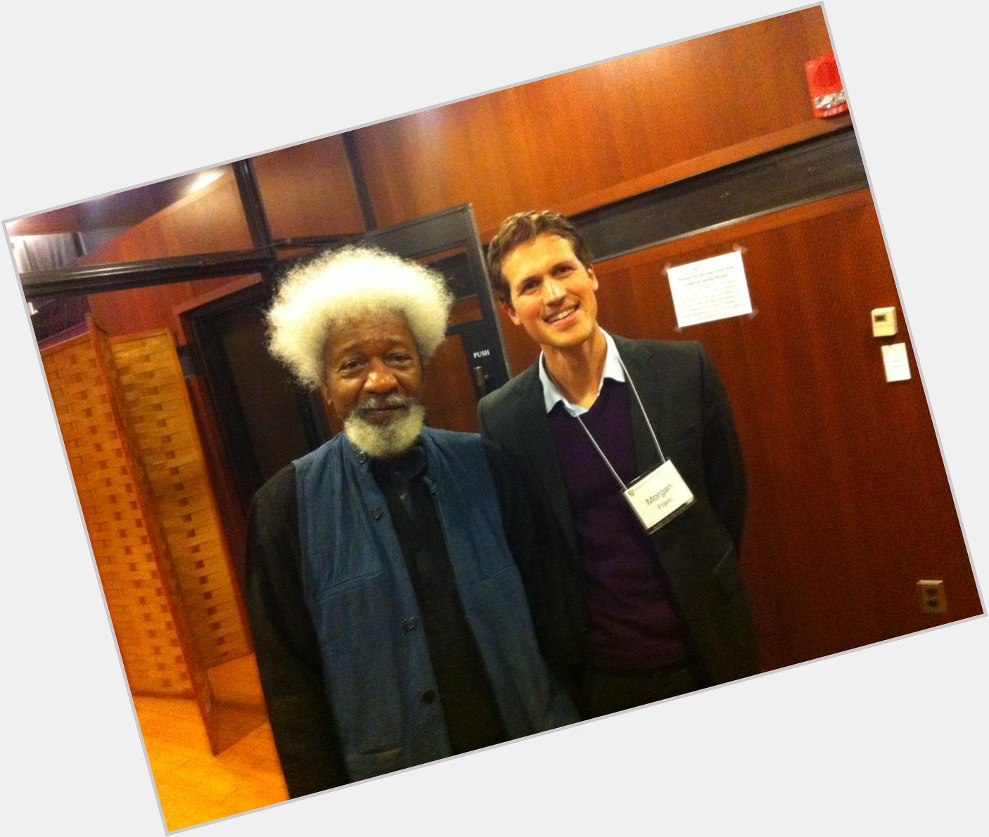 Happy Birthday Wole Soyinka! A fantastic writer and a great African man. Proud I met you. 