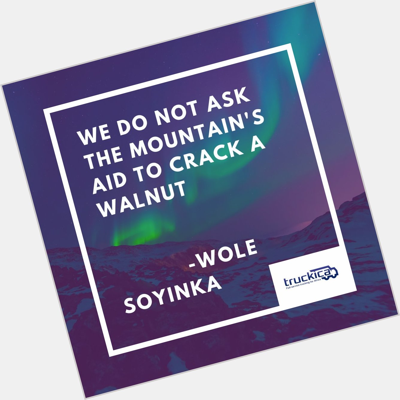 It\s only fitting to begin the day with a quote from Prof. Wole Soyinka.
Happy 84th birthday to him! 
