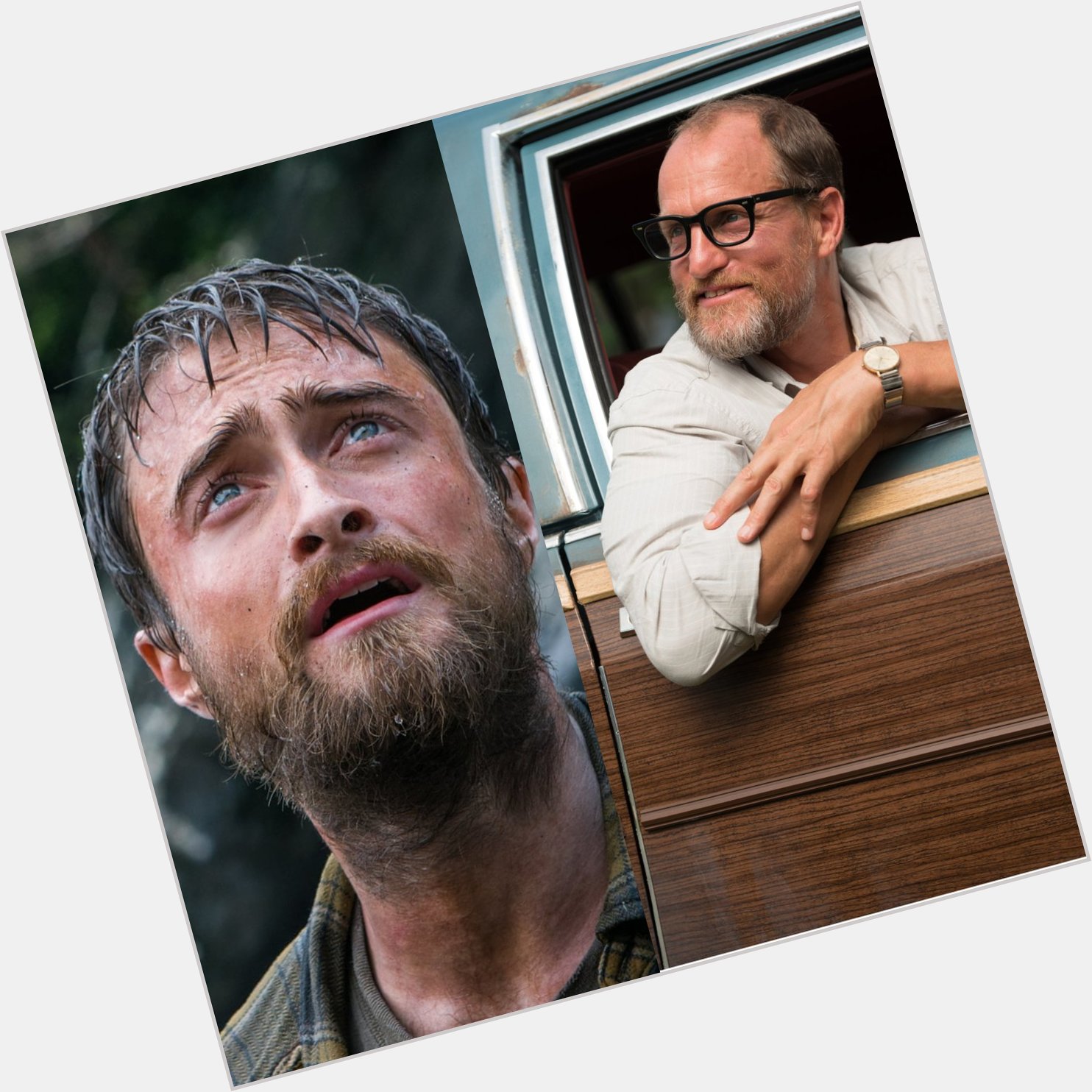 Happy to Daniel Radcliffe and Woody Harrelson 