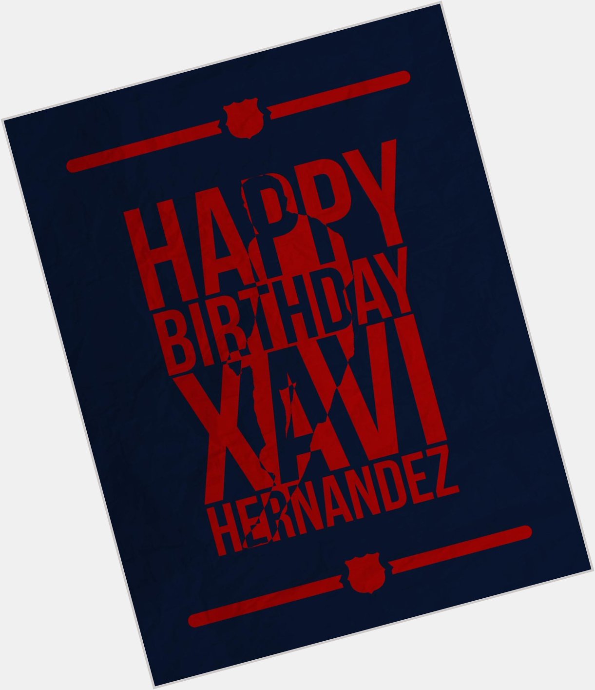 Happy Birthday Xavi Hernandez 