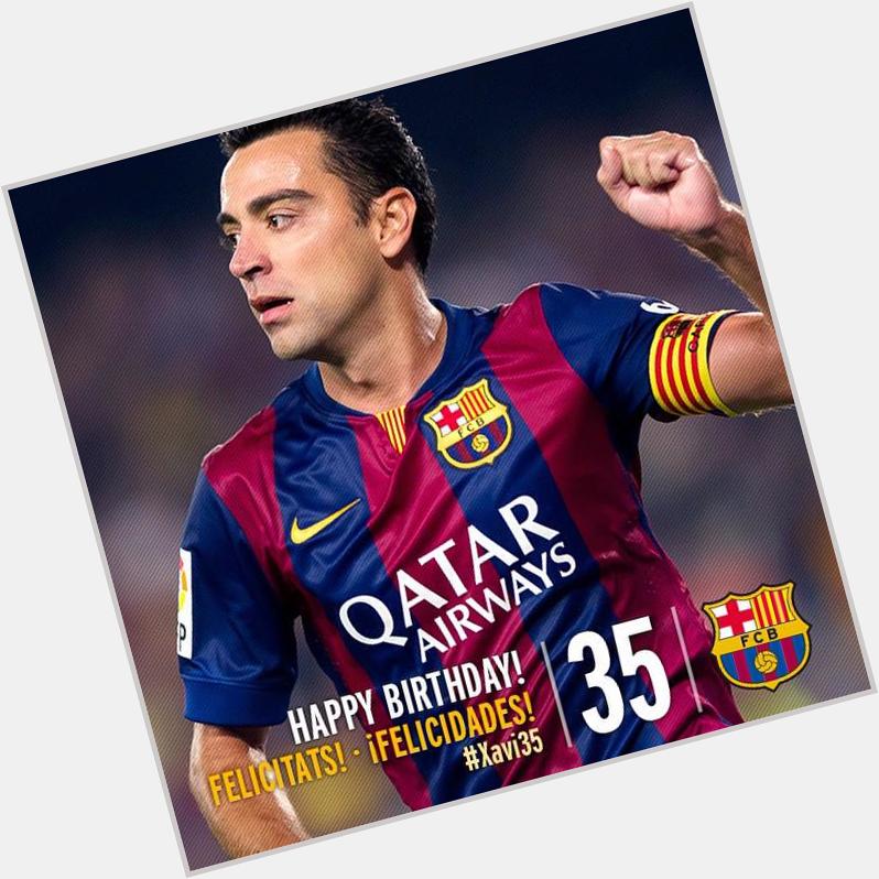 Happy 34th Birthday to Barcelona\s Xavi Hernandez. One of the Best Midfielders to play the game. 