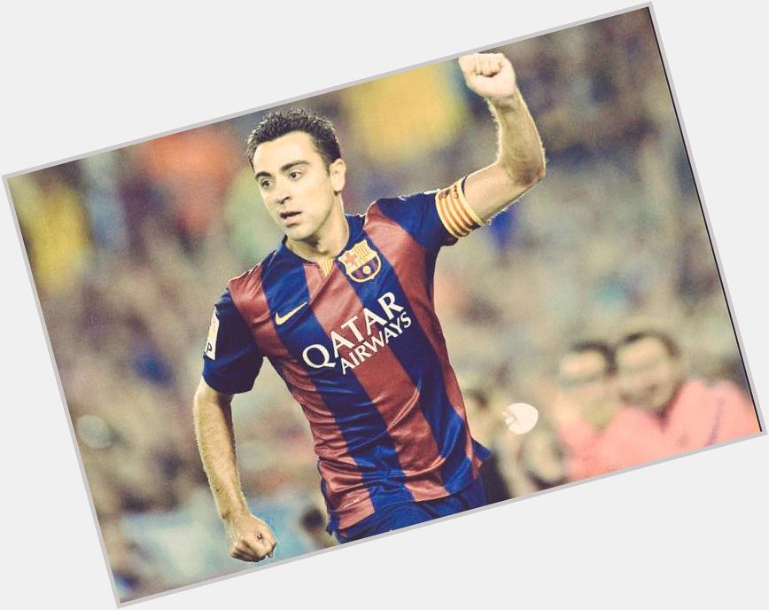 Happy birthday to the master of midfield and captain of our hearts - el maestro Xavi Hernández 