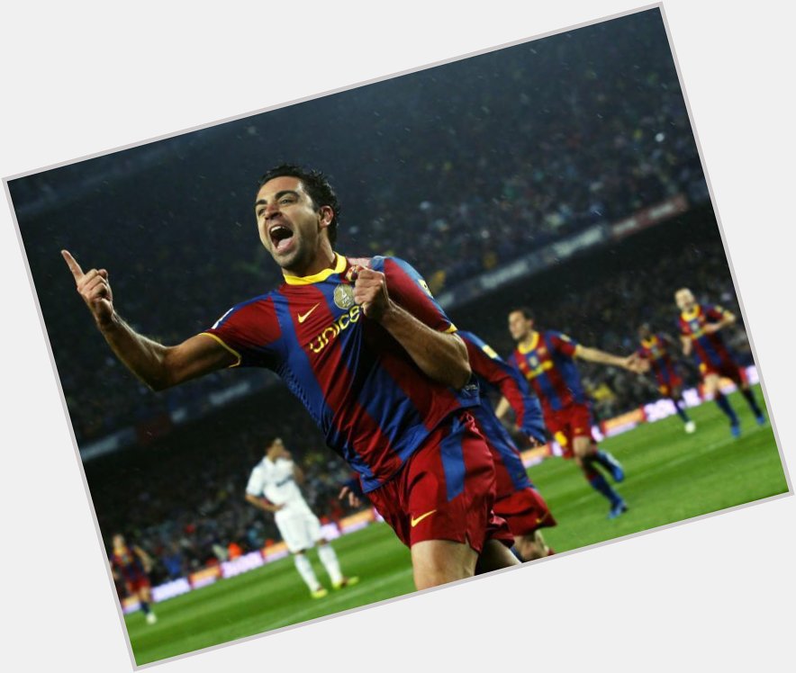 Happy birthday to one of the greatest midfielders of all time. A Barcelona football legend - Xavi Hernandez 