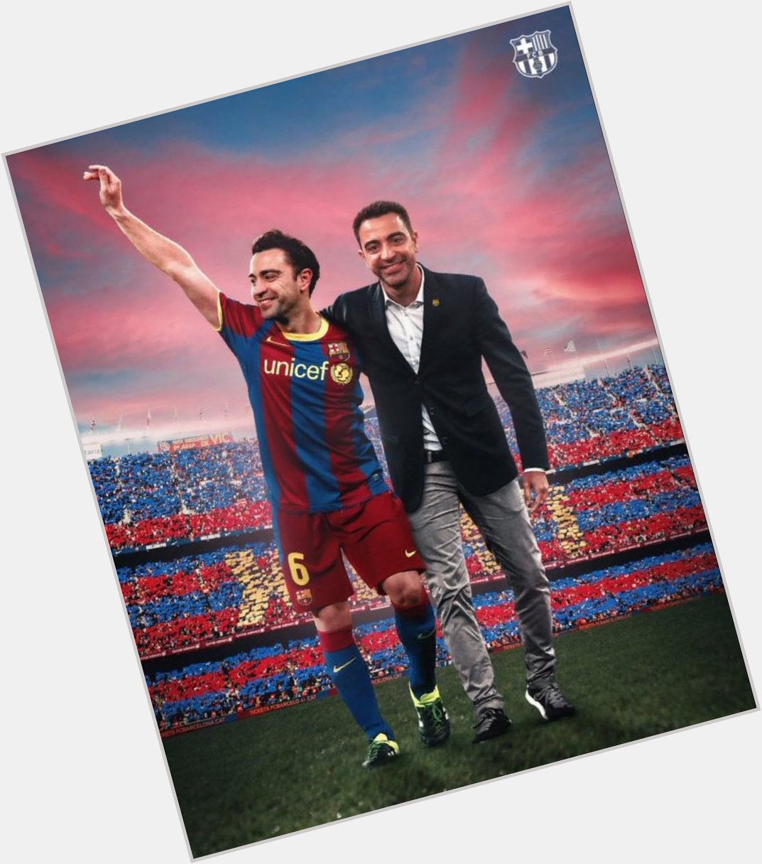 Happy birthday to barcelona legend and current coach Xavi Hernandez, a win today will be a huge gift for him 
