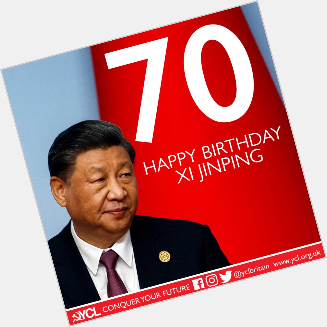 Happy 70th Birthday Comrade Xi Jinping - a dedicated communist and a great inspiration to our movement   
