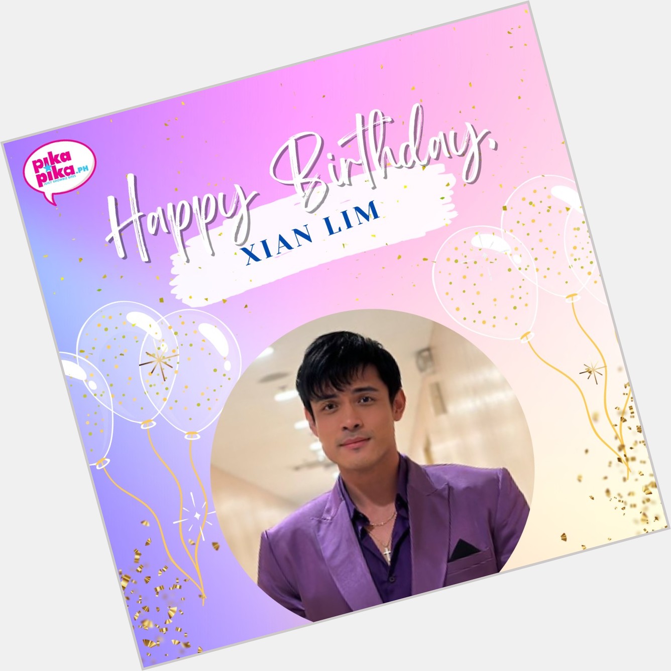 Happy birthday, Xian Lim! May your special day be filled with love and cheers.    