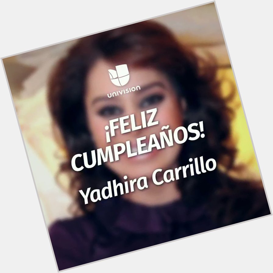 Yadhira Carrillo hoy está de manteles largos celebrando un año más de vida    ¡Happy Birthday! 