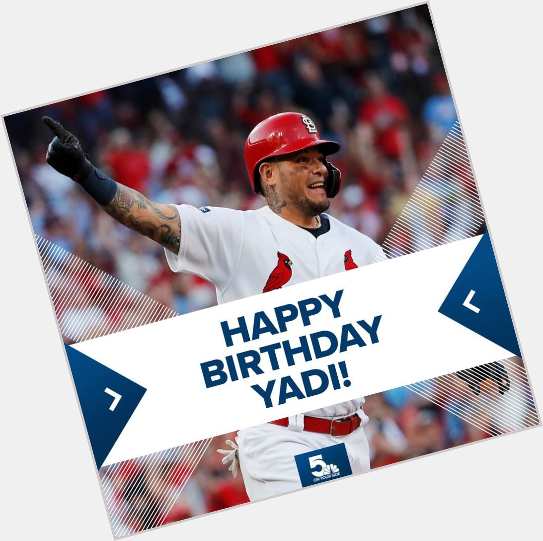 Join us in wishing a Happy 38th Birthday to Yadier Molina!   