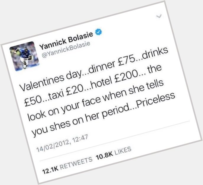 Happy birthday to Yannick Bolasie. Never forget this classic message.  