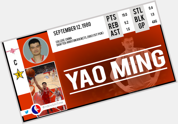 Happy Birthday Yao Ming !    